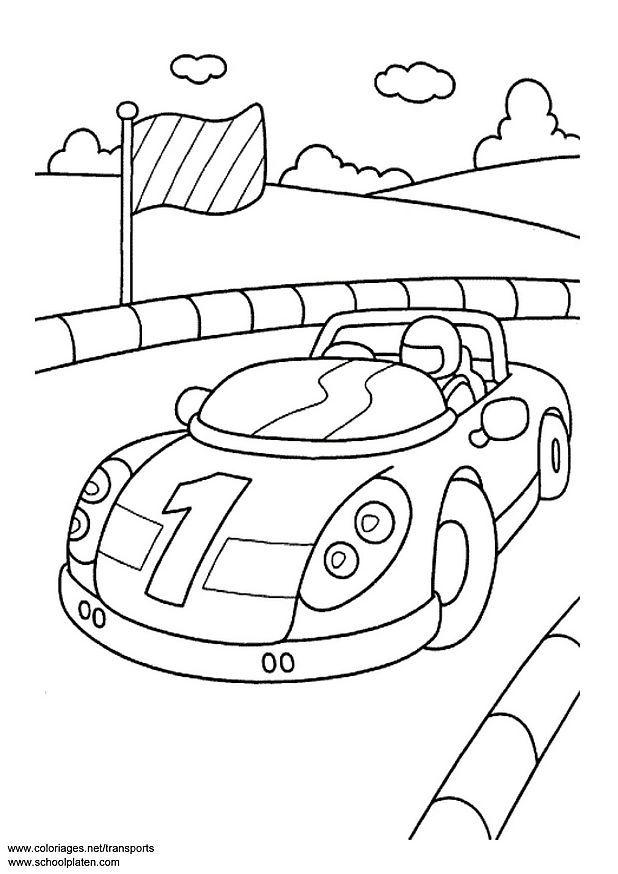 Coloring page sports car - img 3094.