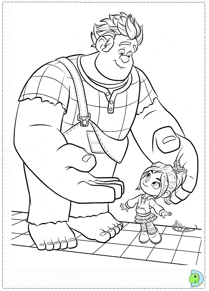 Wreck It Ralph Coloring Page - Coloring Home