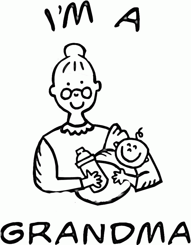 Grandma Coloring Pages Coloring Home
