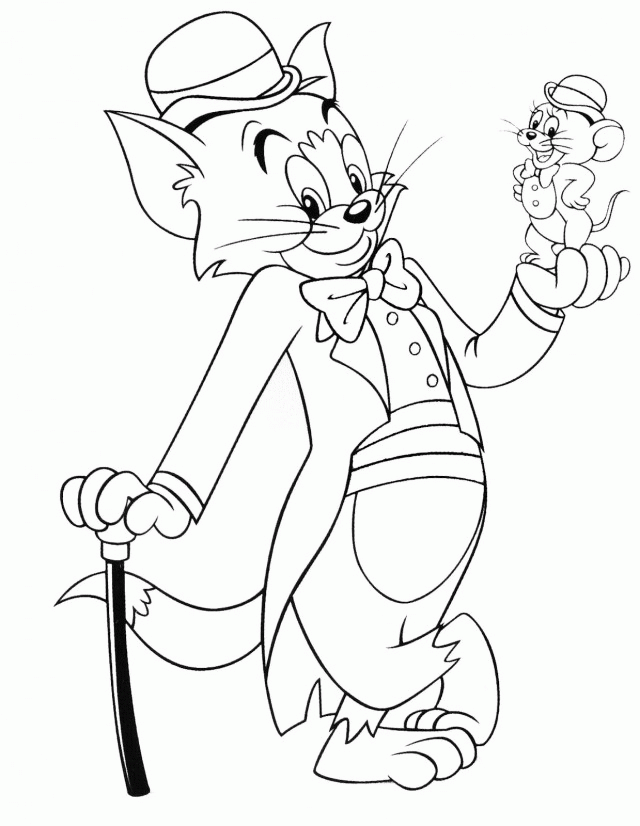 Tom And Jerry Coloring Pages Tom A Jerry Omalovanky 1 130552 