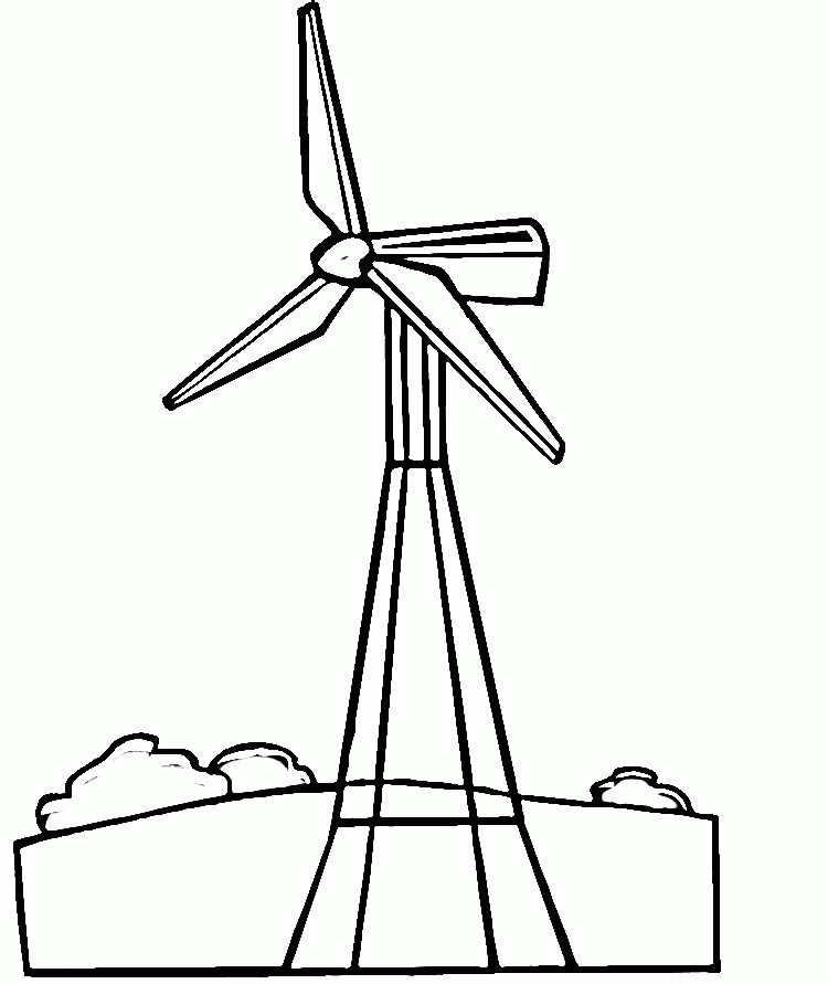 Wind Energy Coloring Online | Super Coloring