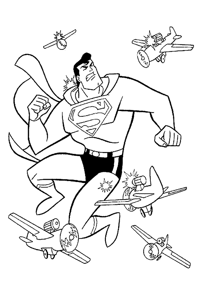 Coloring Page - Superman coloring pages 7