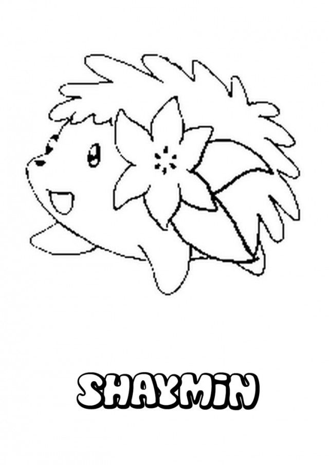 Shaymin Pokemon Coloring Pages Coloring Pages 154857 Pokemon 