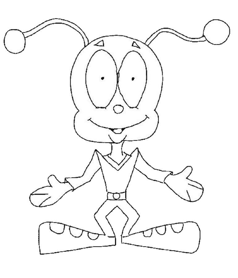 alien in the spaceship coloring page source phq alien coloring 