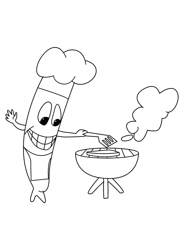 eps hotdog201 printable coloring in pages for kids - number 1541 