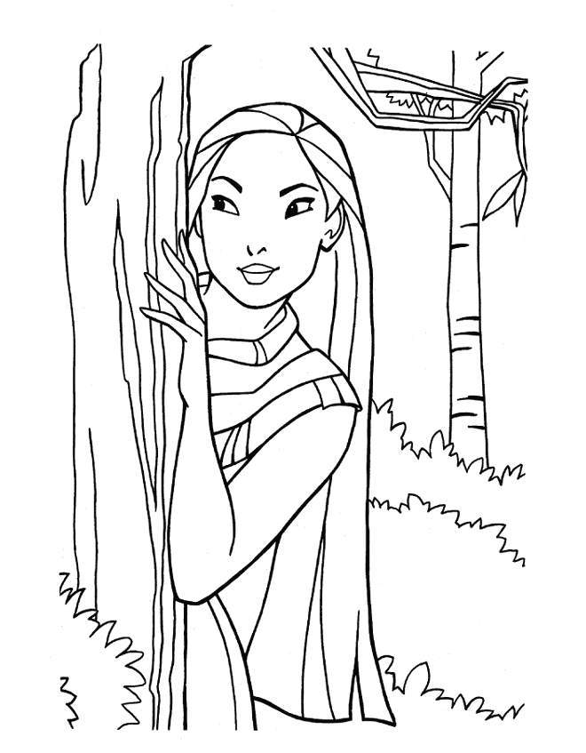 Pocahontas Disney Coloring Images & Pictures - Becuo