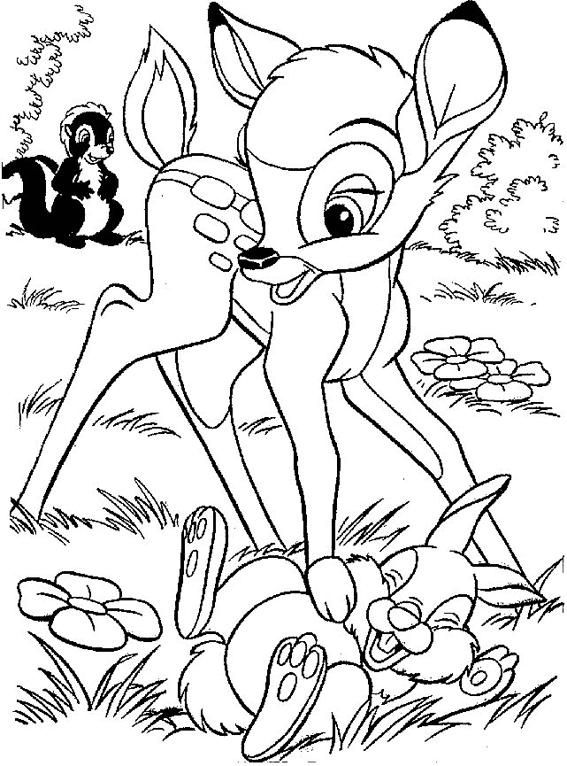 Coloring Pages Bambi - Free Printable Coloring Pages | Free 