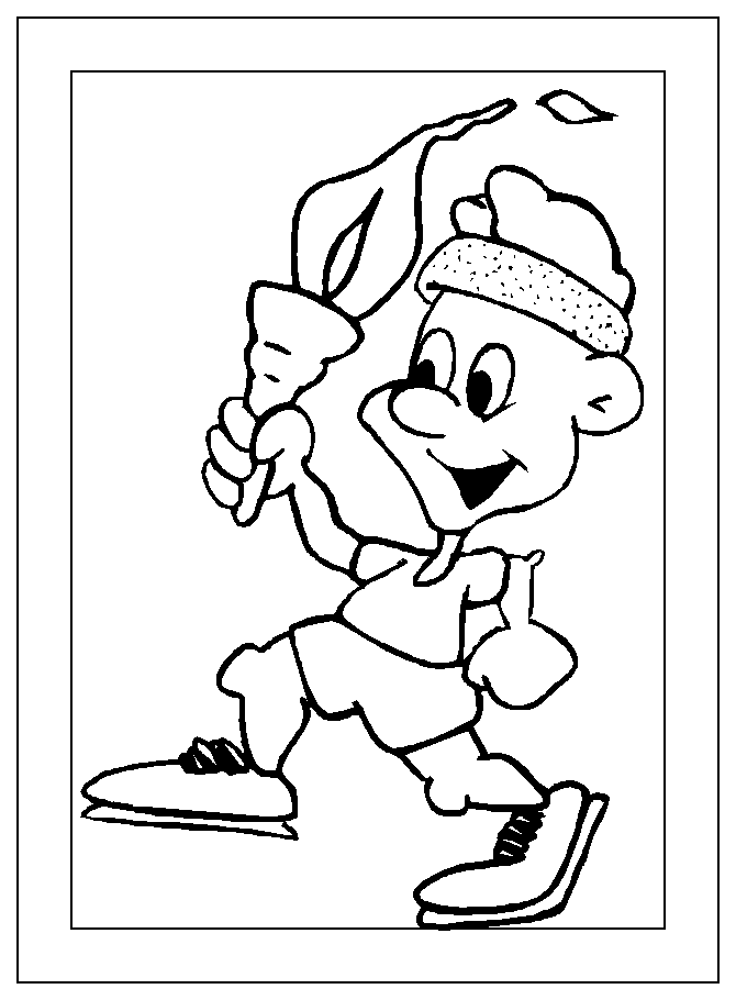 olympic olympic torch Colouring Pages