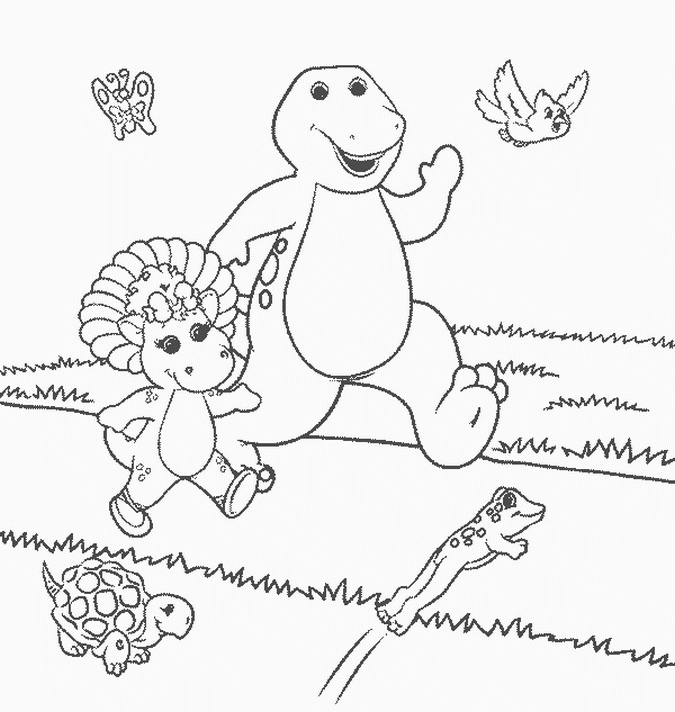Pictures Of Barney And Friends - Coloring Home