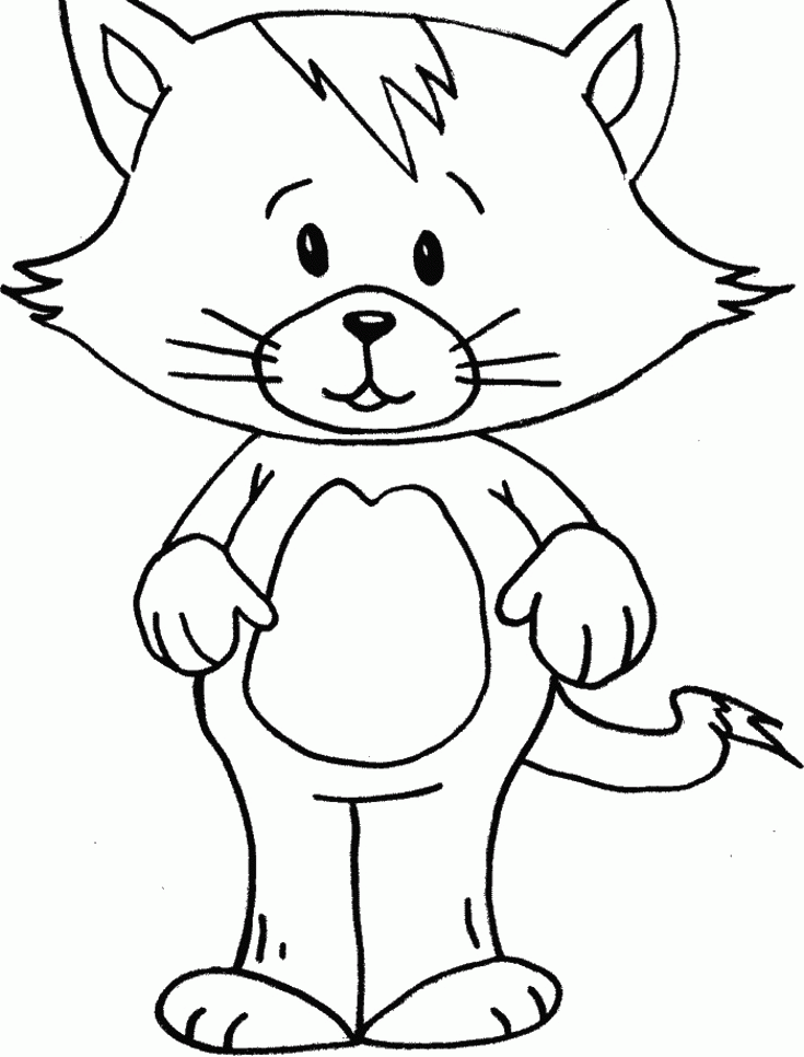 Cat And Dog Cute Coloring For Kids |Cats coloring pages Kids 