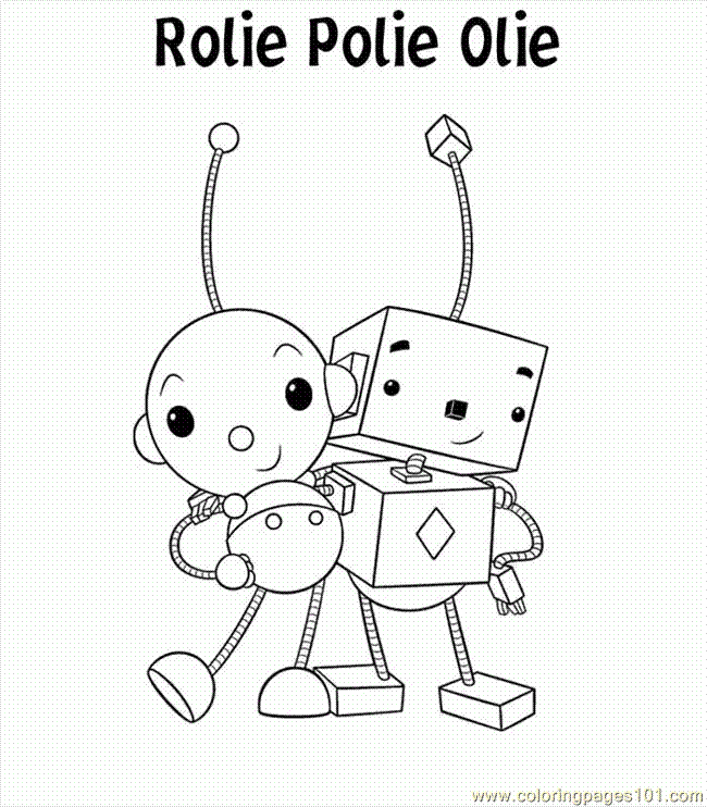 Rolie Polie Olie drawings Colouring Pages