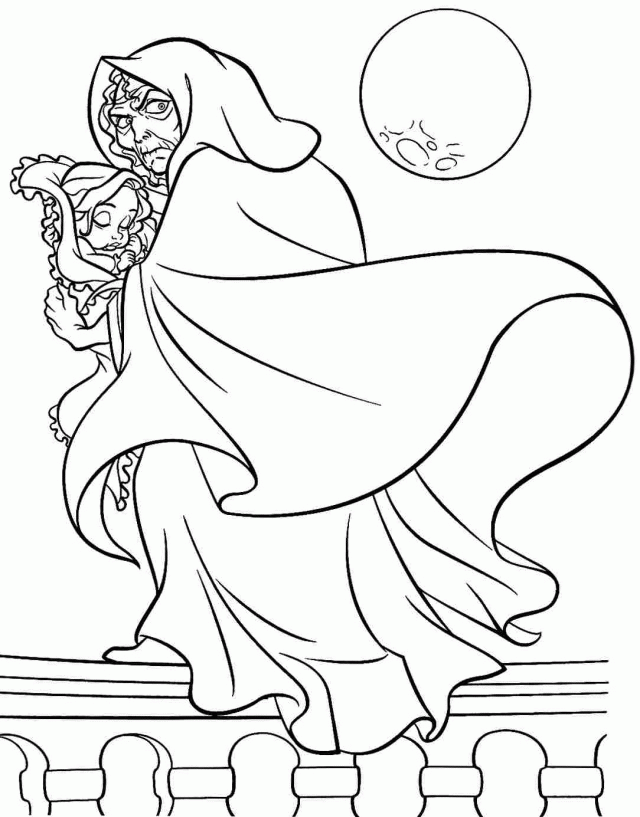 Disney Princess Tangled Rapunzel Colouring Pages For Kids Boys Id 