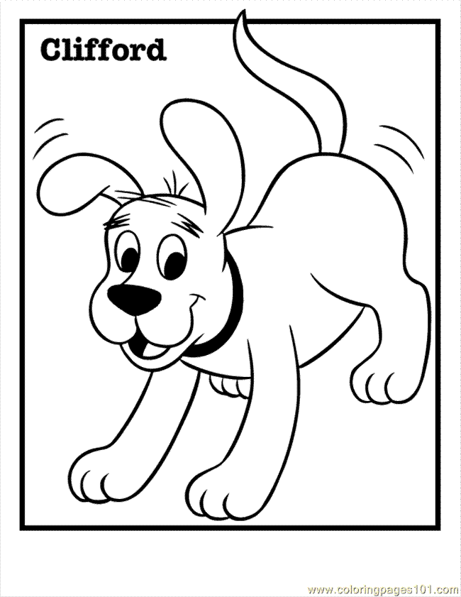 big red dog Colouring Pages (page 2)