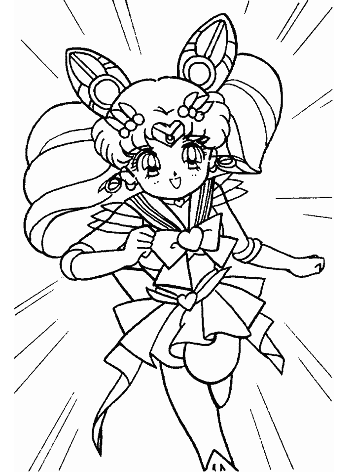 Sailor Mini Moon Coloring Pages - Coloring Home