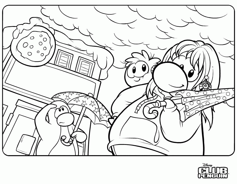 Club Penguin Puffle Coloring Pages - Coloring Home