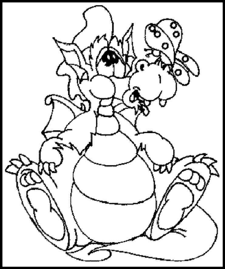 Dragon Coloring Pages Double Fight : Printable Coloring Pages