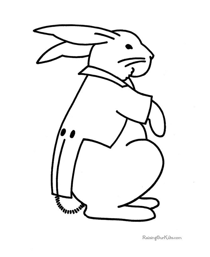 Preschool Coloring Book Page for Easter - 009