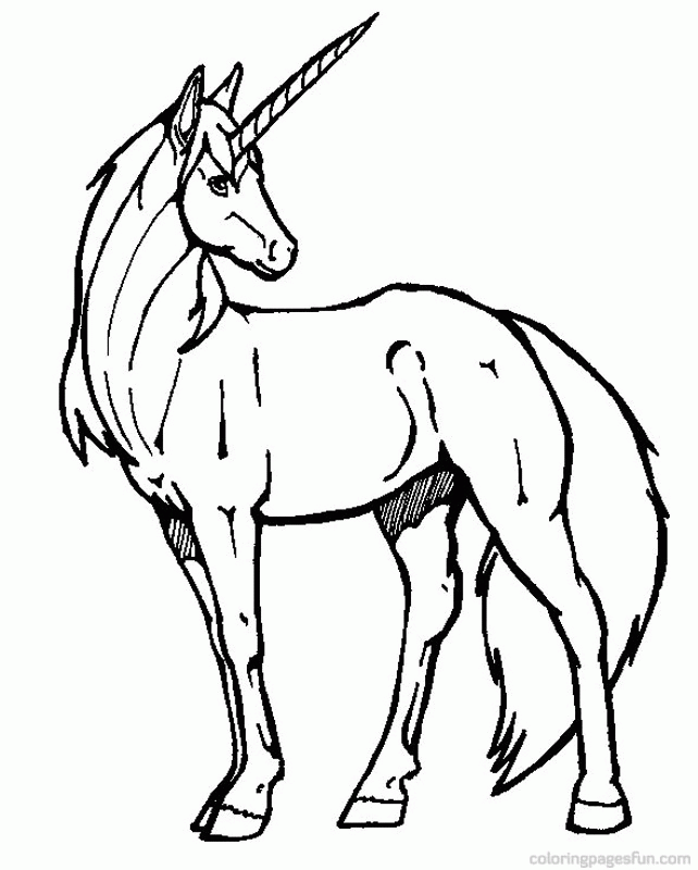 Unicorn | Free Printable Coloring Pages 