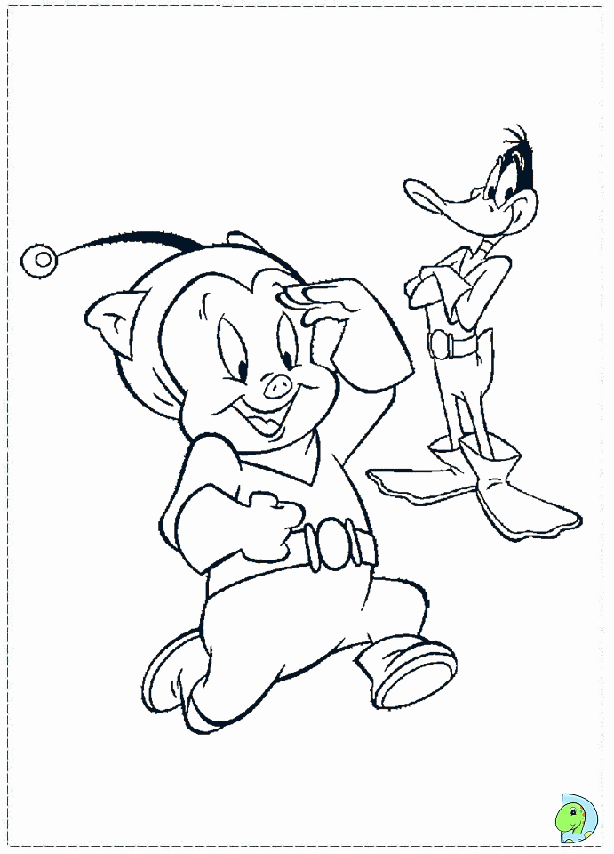 Porky Pig Coloring Pages - Coloring Home