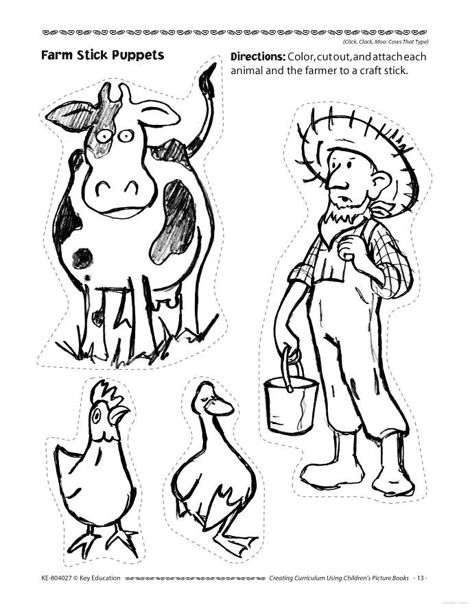 Click Clack Moo Cows That Type Coloring Pages Coloring Home
