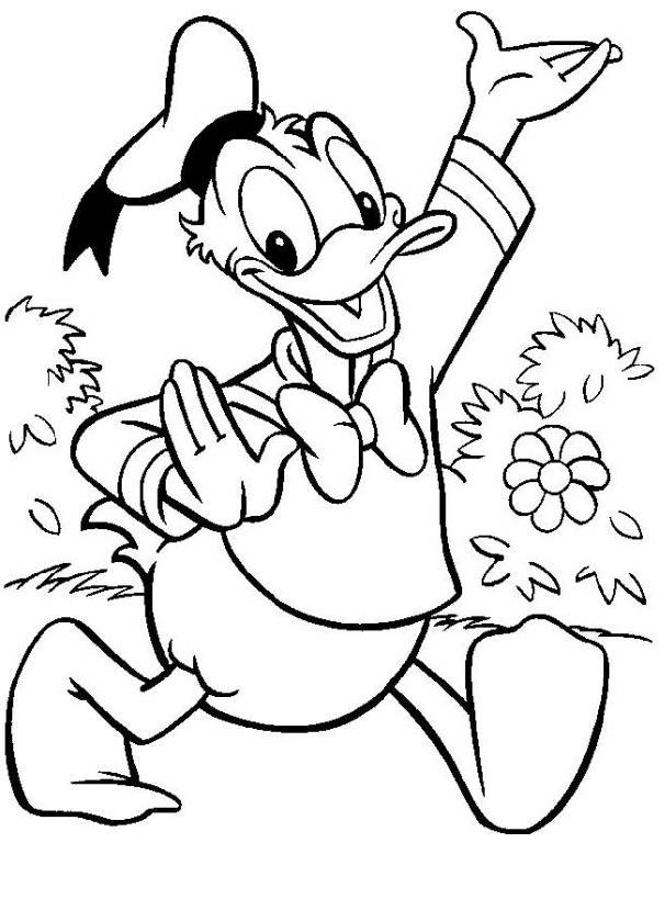 donald duck halloween Colouring Pages