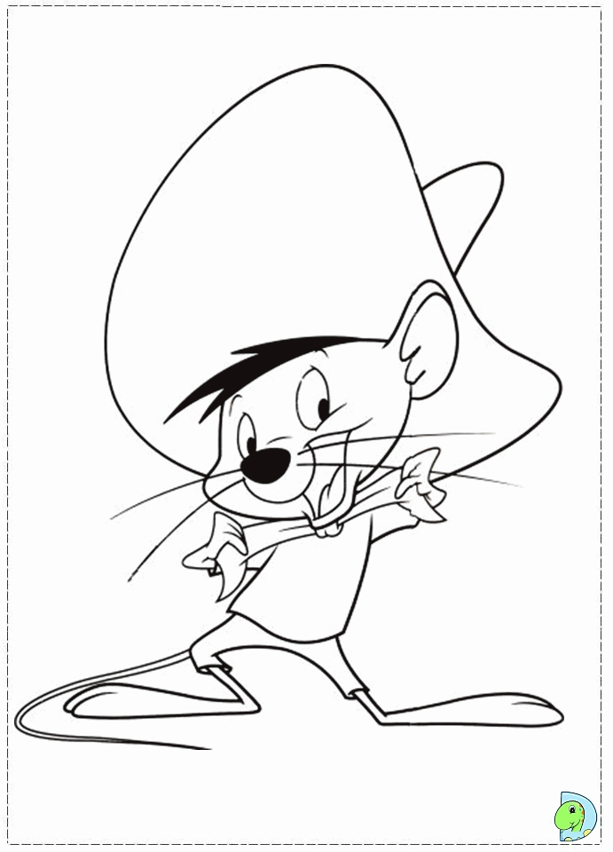 Speedy Gonzales Colouring Pages (page 2)