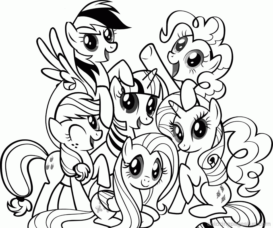 Printable Coloring Pages My Little Pony Coloring Home