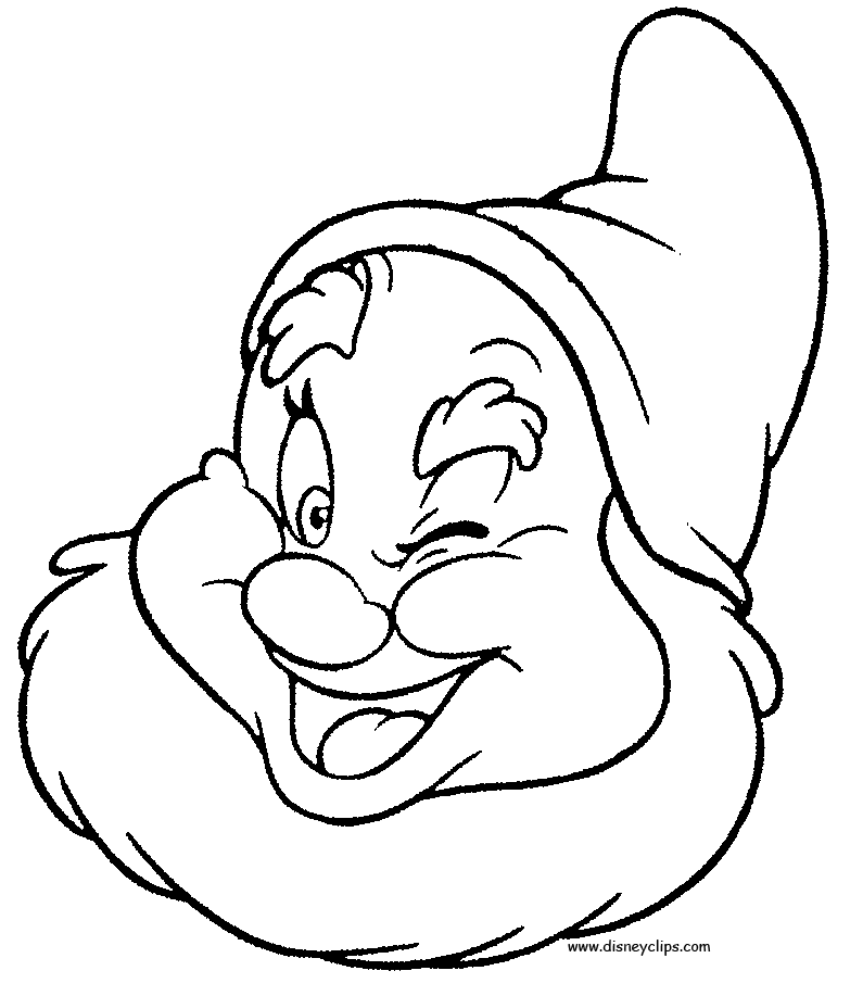Dwarfs Coloring Pages snow white and the 7 dwarfs coloring pages 