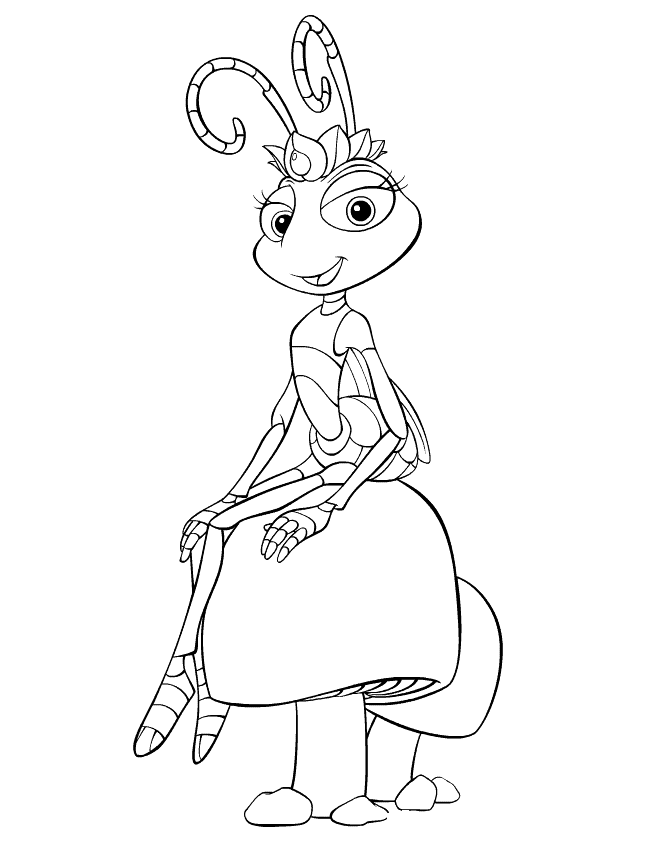 a bug's life coloring pages
