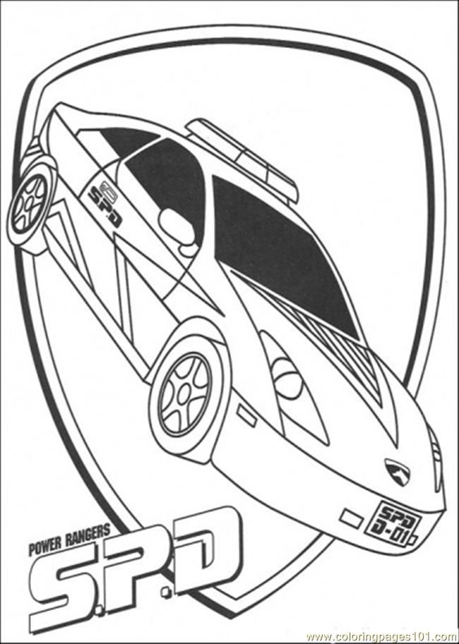 Coloring Pages Power Ranger Spd (Cartoons > Power Rangers) - free 