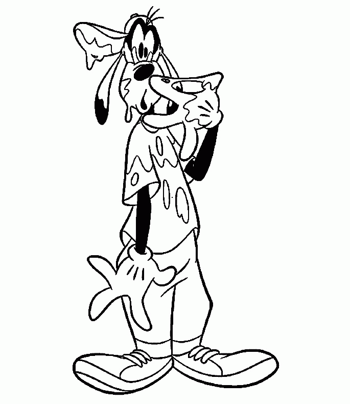 Goofy Hat Coloring Page - Goofy Coloring Pages : Coloring Pages 