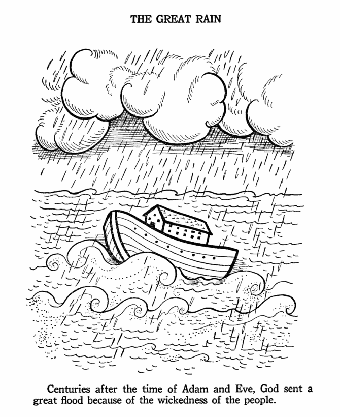 Bible Printables - Old Testament Bible Coloring Pages - Noah and 