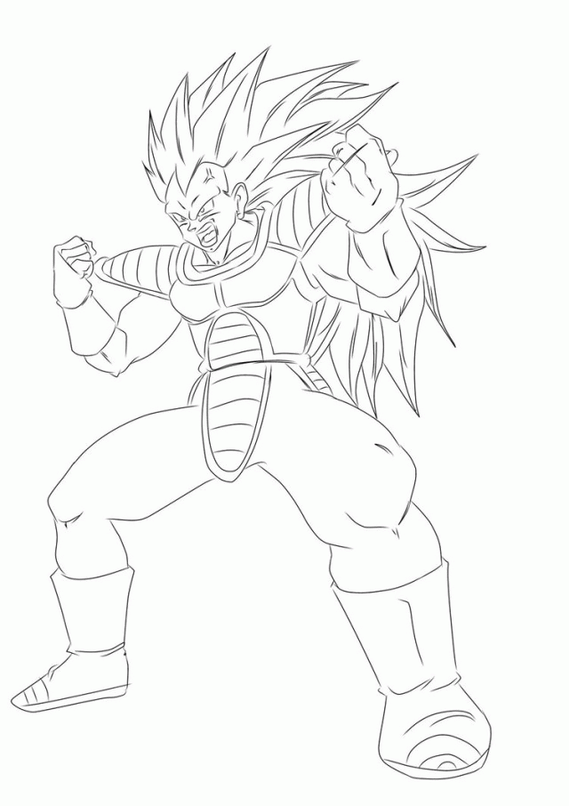 Super Vegeta Colouring Pages Tattoo Page 4 200731 Vegeta Coloring 