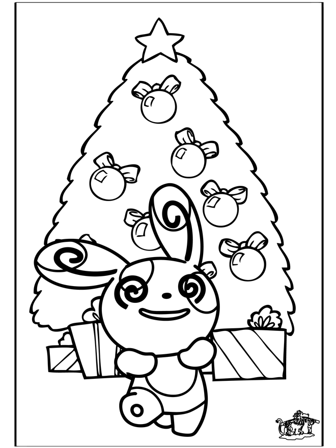 Christmas Pokémon - Coloring pages Christmas
