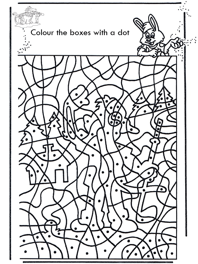 Printable Color By Number Coloring Pages