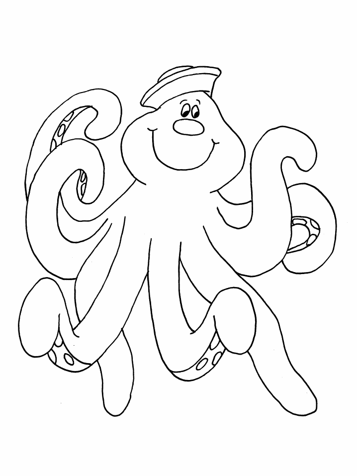 Octopus Coloring Pages and Book | UniqueColoringPages