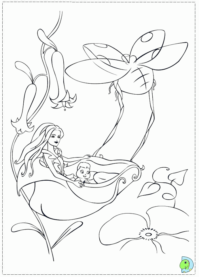 Barbie Fairytopia coloring page