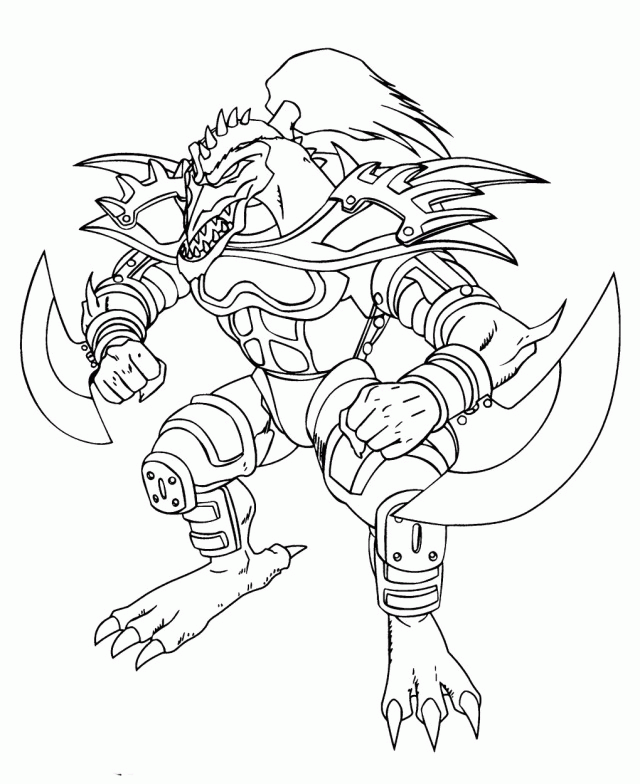 yu gi oh monsters coloring pages