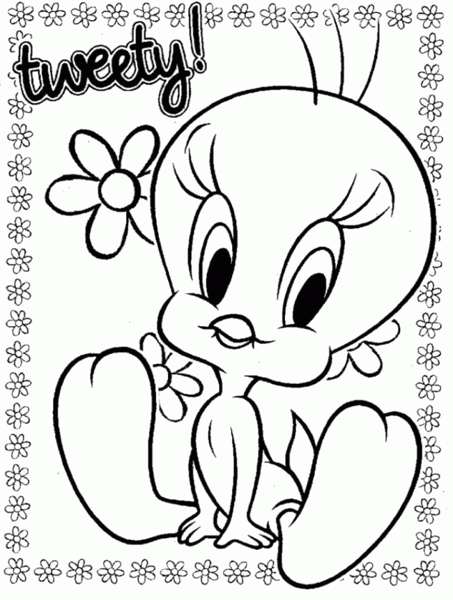 Tweety Cartoon Animal Coloring Pages | Find Coloring