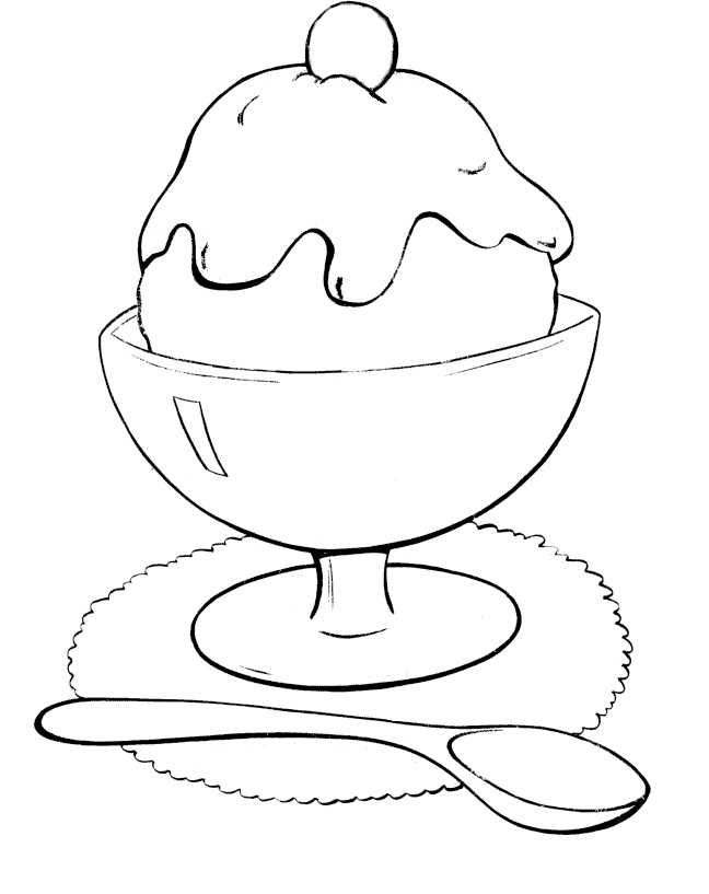 Ice Cream Chocolate Coloring Pages - Cookie Coloring Pages 