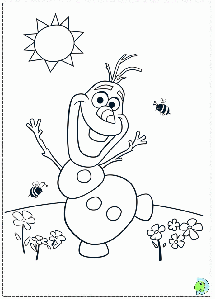 Frozen Coloring Page Gingerbread Man #032 | Online Coloring Pages