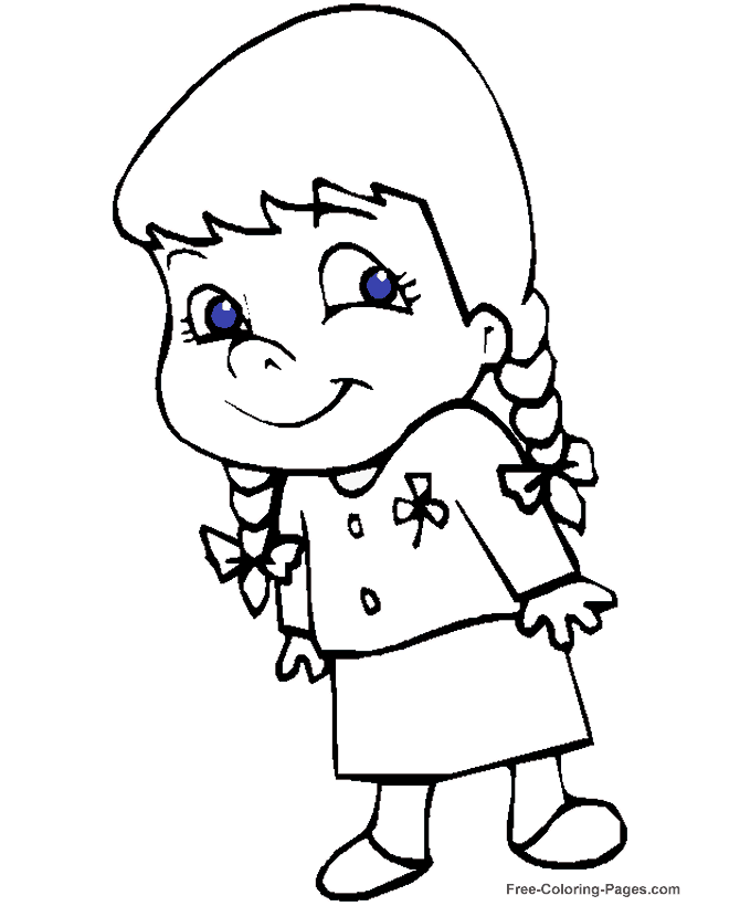 Kids Coloring Pages For Girls Coloring Home