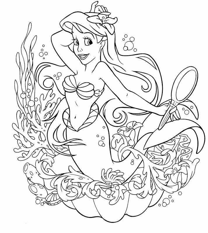 The Little Mermaid Disney Coloring Pages