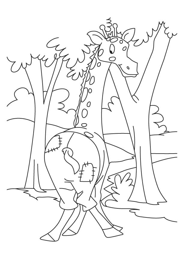 Cool n relaxed giraffe coloring pages | Download Free Cool n 
