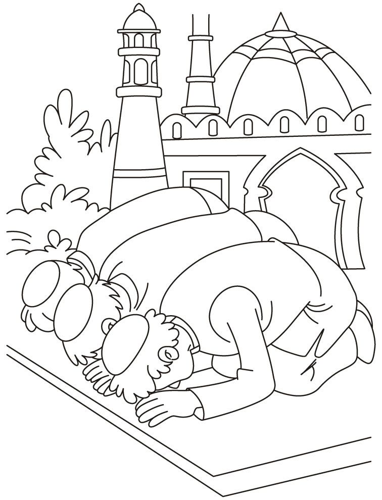 Eid Coloring Page | Download Free Eid Coloring Page for kids 