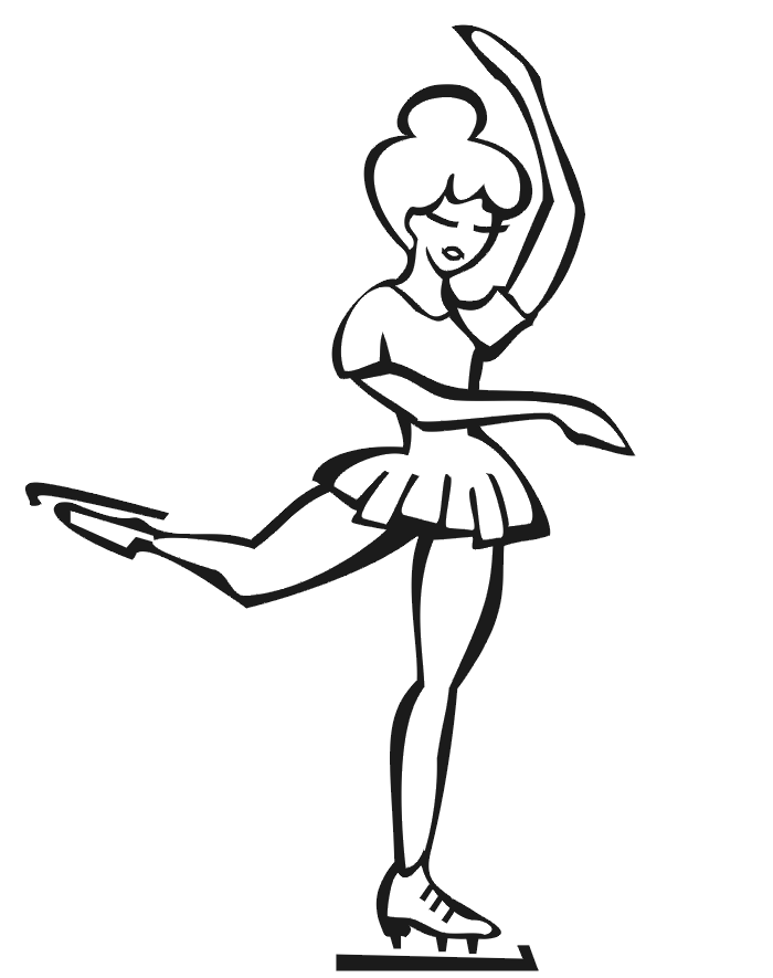 Ice Skating Coloring Pages - Free Printable Coloring Pages | Free 