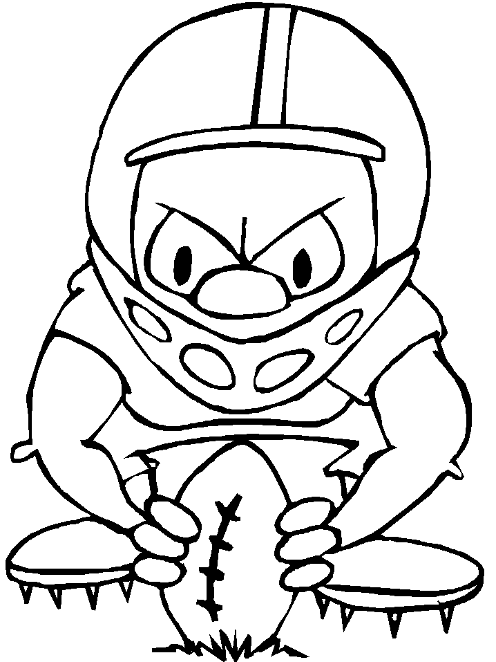 Printable Football Football5 Sports Coloring Pages 