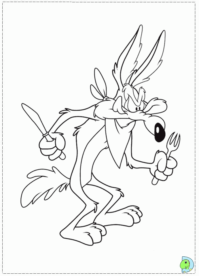 Wile E Coyote Coloring Pages.