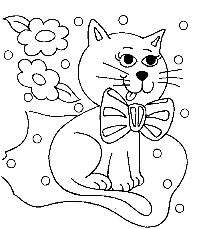 colorwithfun.com - Cute Kitten Animal Coloring Pages Printable For 