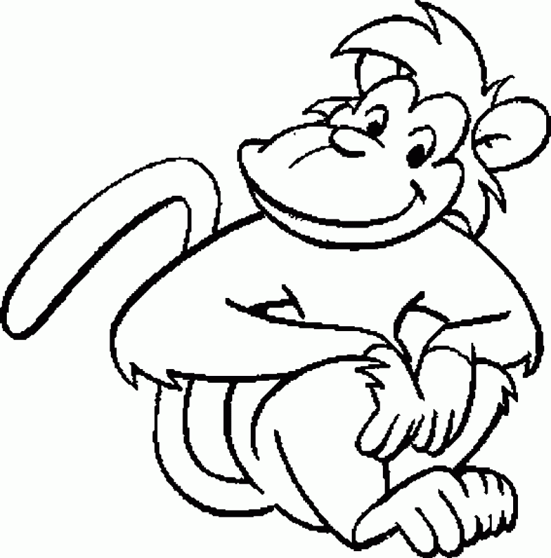 Coloring Pages Of Monkeys - HD Printable Coloring Pages